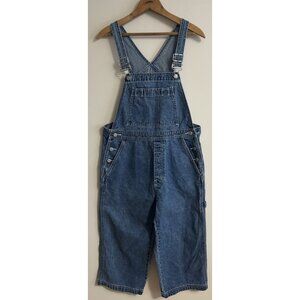 GAP Women’s Vintage Y2K Straight-Leg Non-Stretch Denim Overalls Small Capri